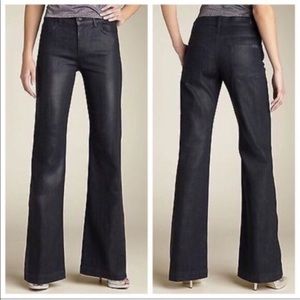 NWT 7 FOR ALL MANKIND Ginger Waxed Flare Jeans